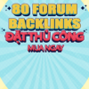 Cung cấp 80 forum backlinks được đặt thủ công Đánh giá miền Độ uy tín miền 20 Bảo đảm gỡ bỏ miễn phí trong 1 tháng THUMBNAIL