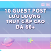 Cung cấp 10 guest posting trên các trang web với DA 60+ và lưu lượng truy cập cao