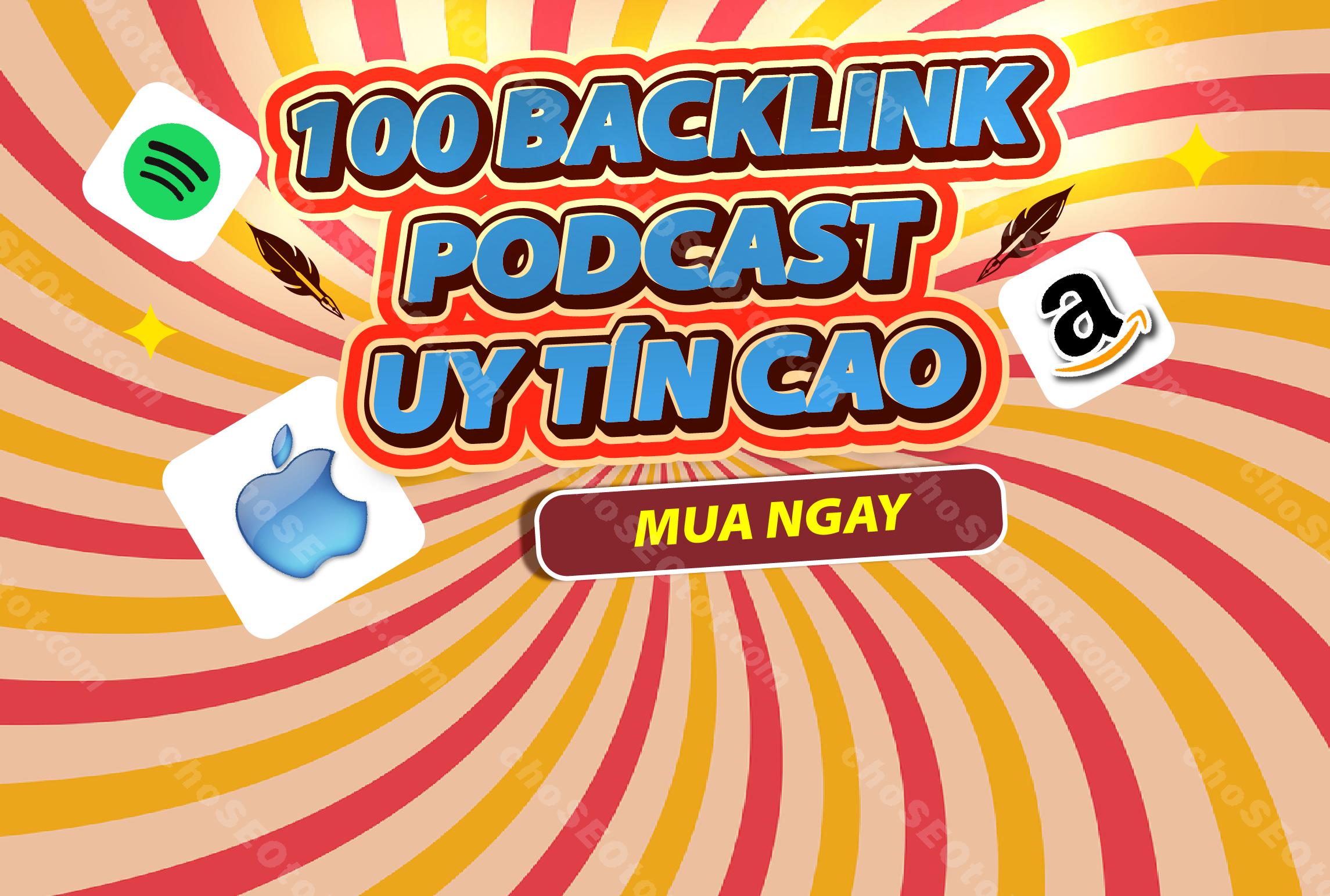 90 Backlink Podcast (Apple, Amazon, và Spotify)