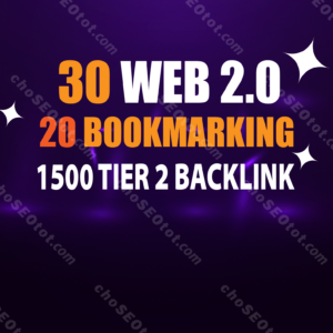 25 - Cung cấp 30 Web 2.0 và 20 Bookmarking Backlinks cùng 1500 Tier 2 Backlinks - Thumbnail