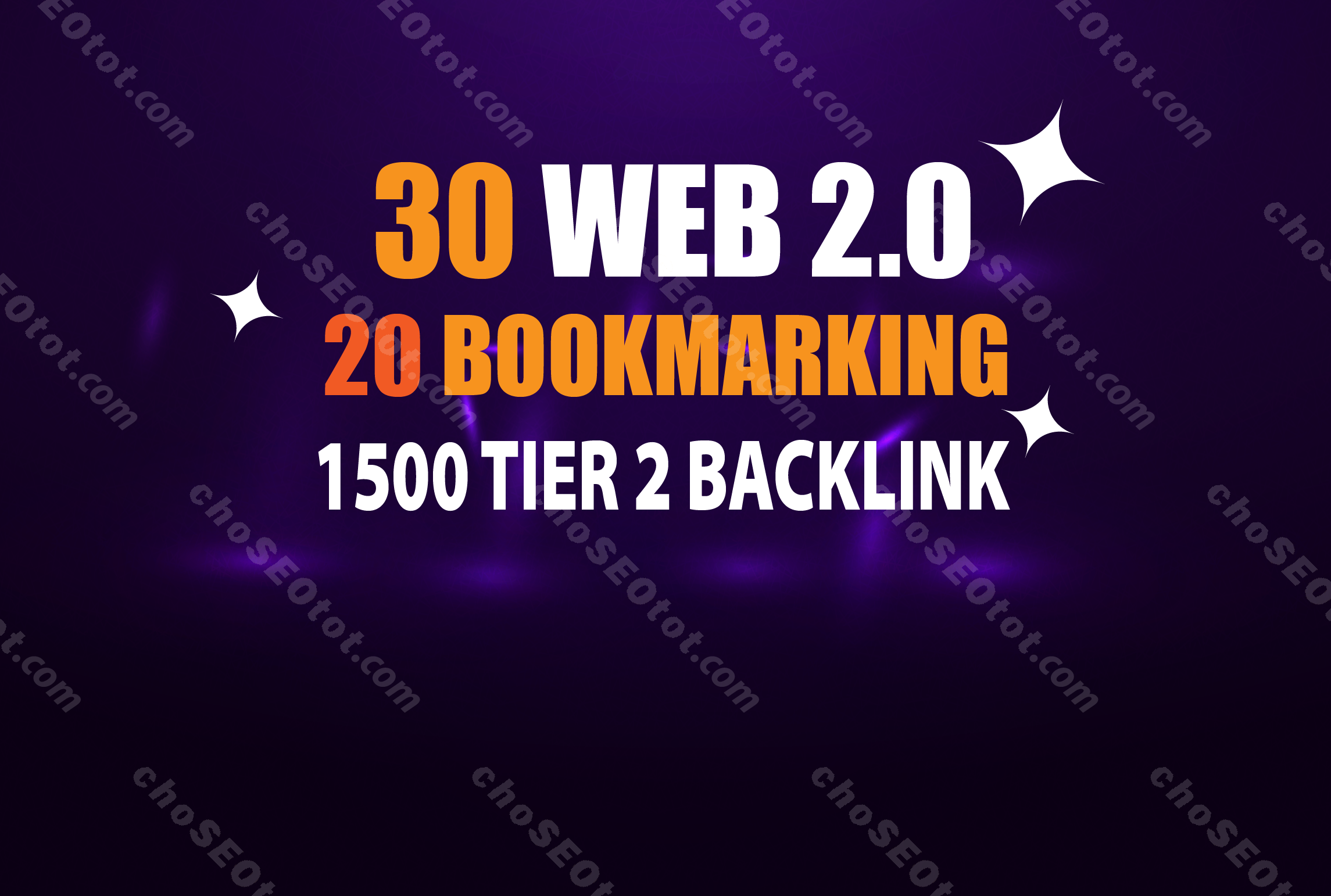 30 web 2.0 + 20 BookmarkBacklinks + 1500 Tier 2 Backlinks