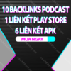 Cung cấp 10 backlinks podcast: 1 liên kết từ Google Play Store, 6 liên kết từ các trang APK có độ uy tín cao thumbnail.